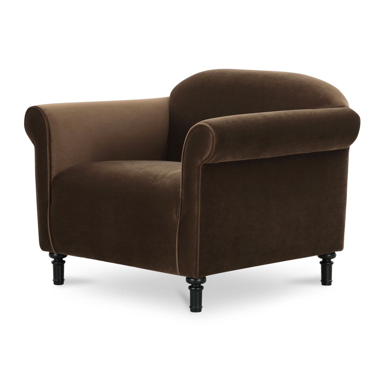 Modern European furniture - Mohair Inspired Rolled-Arm Accent Chair - www.oroa.com | Oroa.com