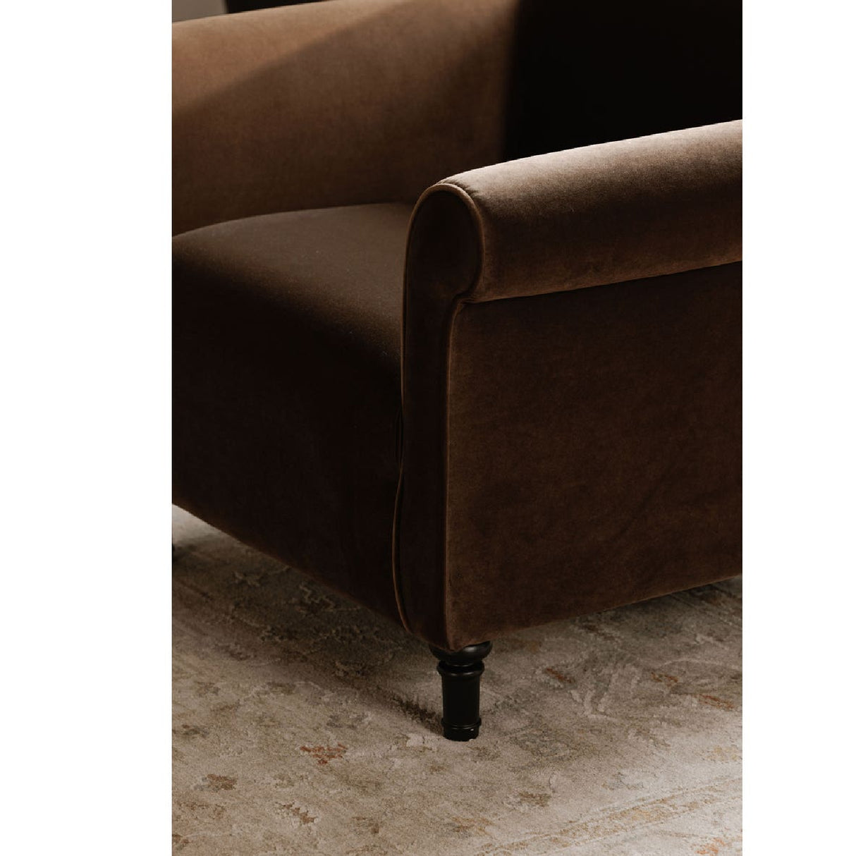 Modern European furniture - Mohair Inspired Rolled-Arm Accent Chair - www.oroa.com | Oroa.com