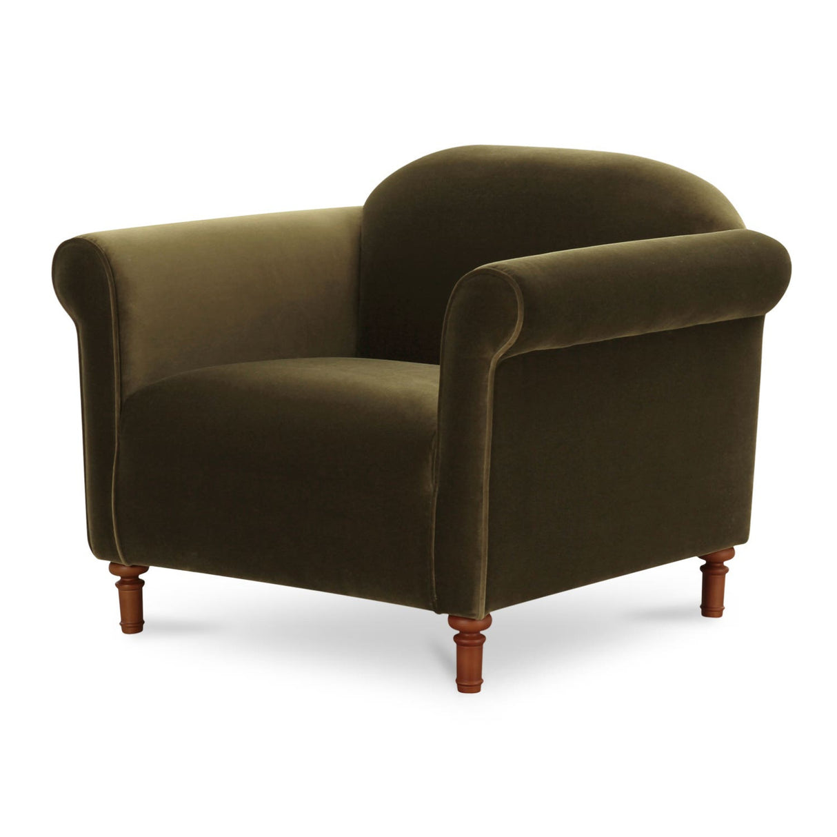 Modern European furniture - Mohair Inspired Rolled-Arm Accent Chair - www.oroa.com | Oroa.com