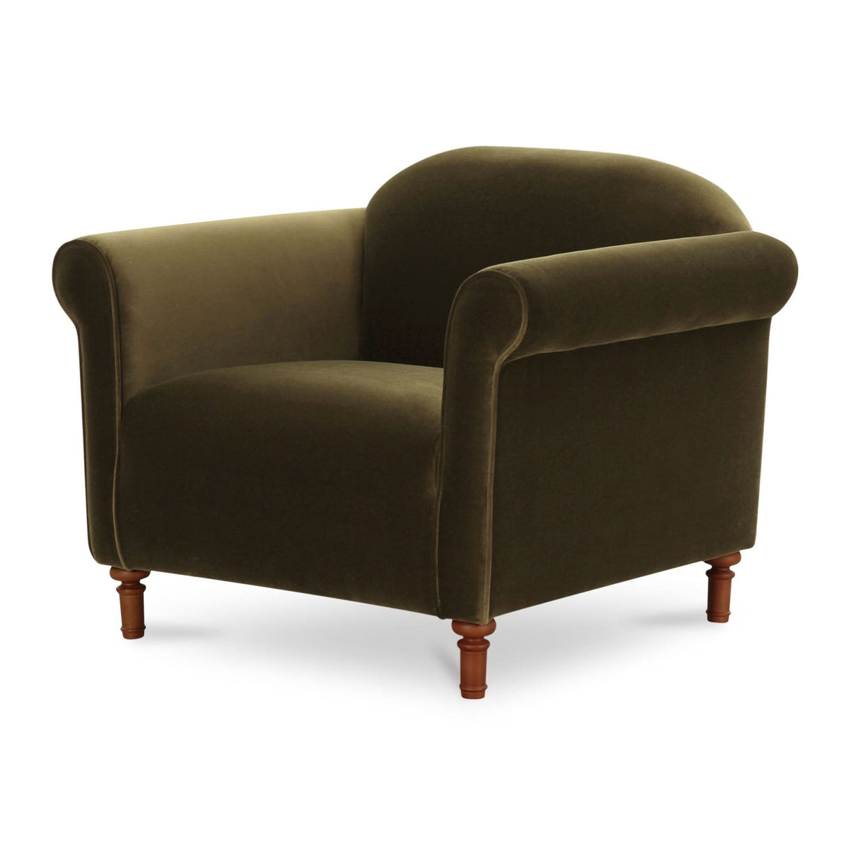 Modern European furniture - Mohair Inspired Rolled-Arm Accent Chair - www.oroa.com