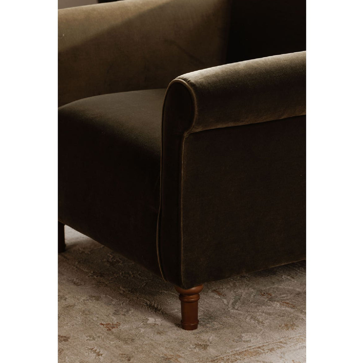 Modern European furniture - Mohair Inspired Rolled-Arm Accent Chair - www.oroa.com | Oroa.com