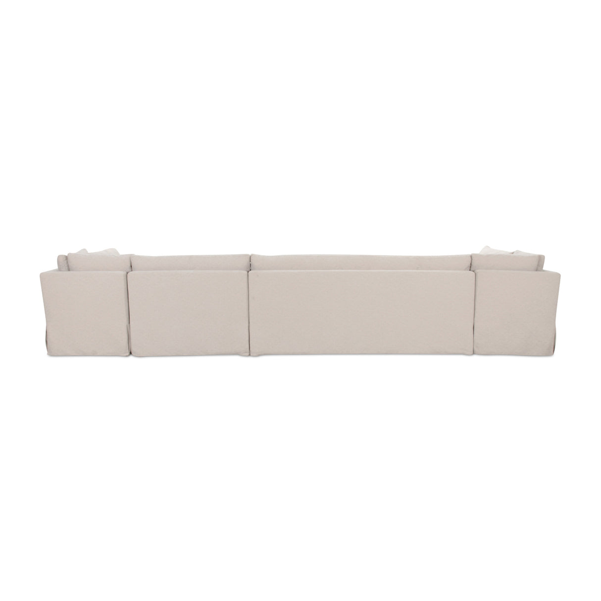 Modern European furniture - Beige U-Shaped Dining Banquette Slipcover L - www.oroa.com