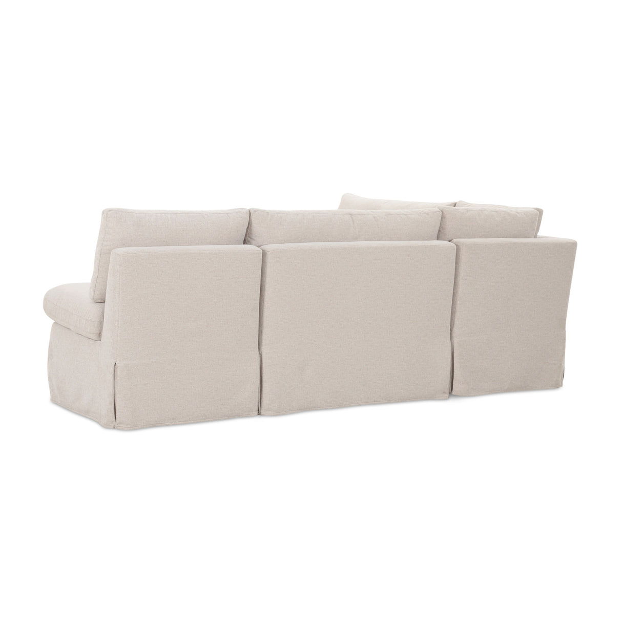Modern European furniture - Beige L-Shaped Dining Banquette Slipcover XS - www.oroa.com