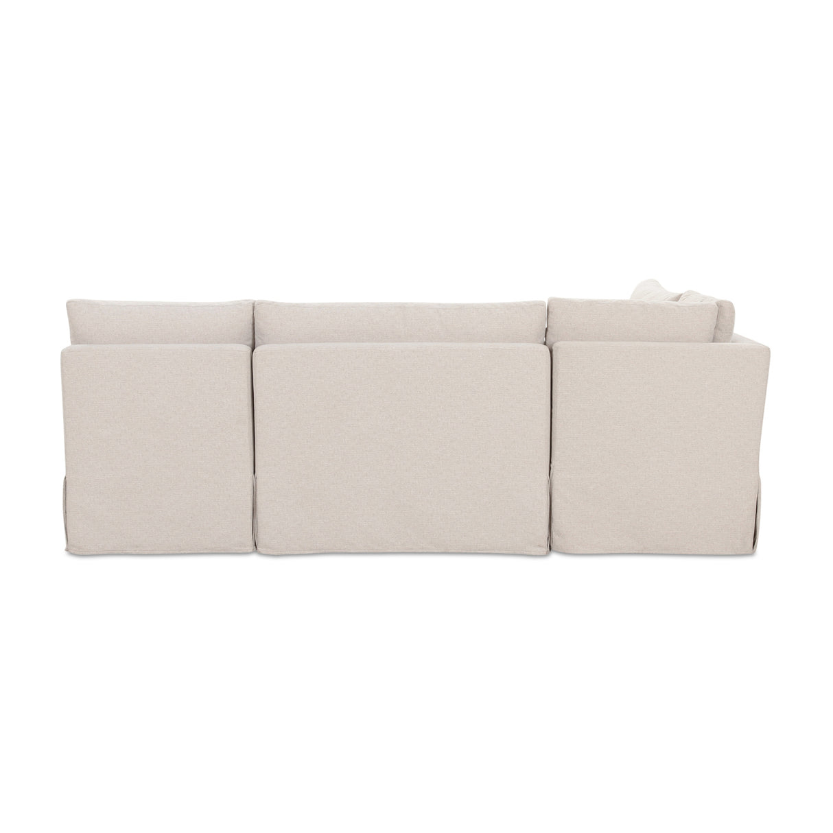 Modern European furniture - Beige L-Shaped Dining Banquette Slipcover XS - www.oroa.com