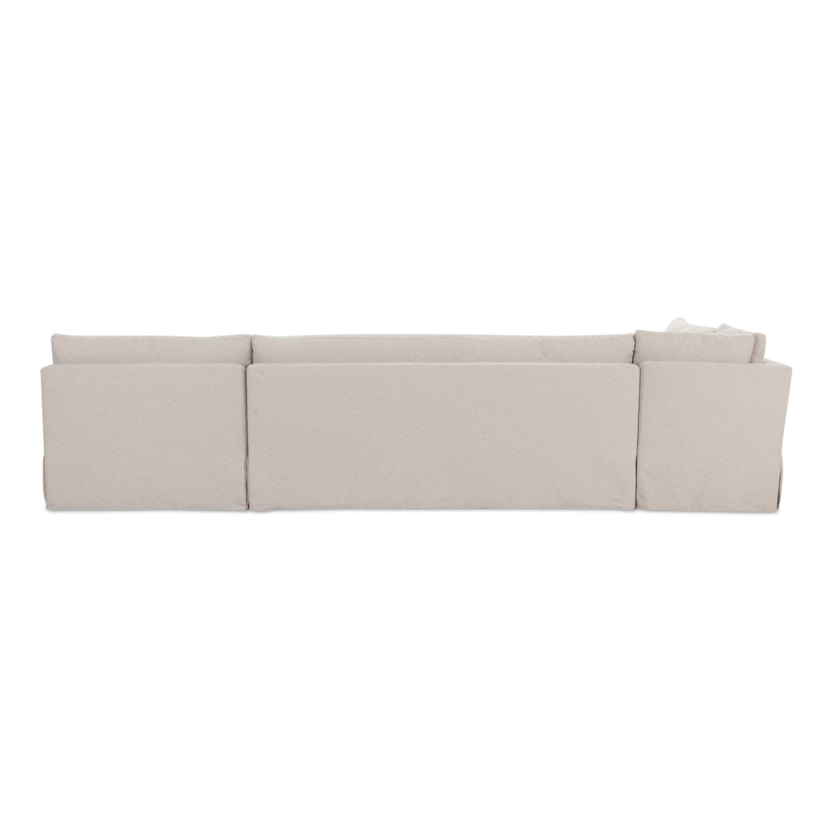 Modern European furniture - Beige L-Shaped Dining Banquette Slipcover L - www.oroa.com