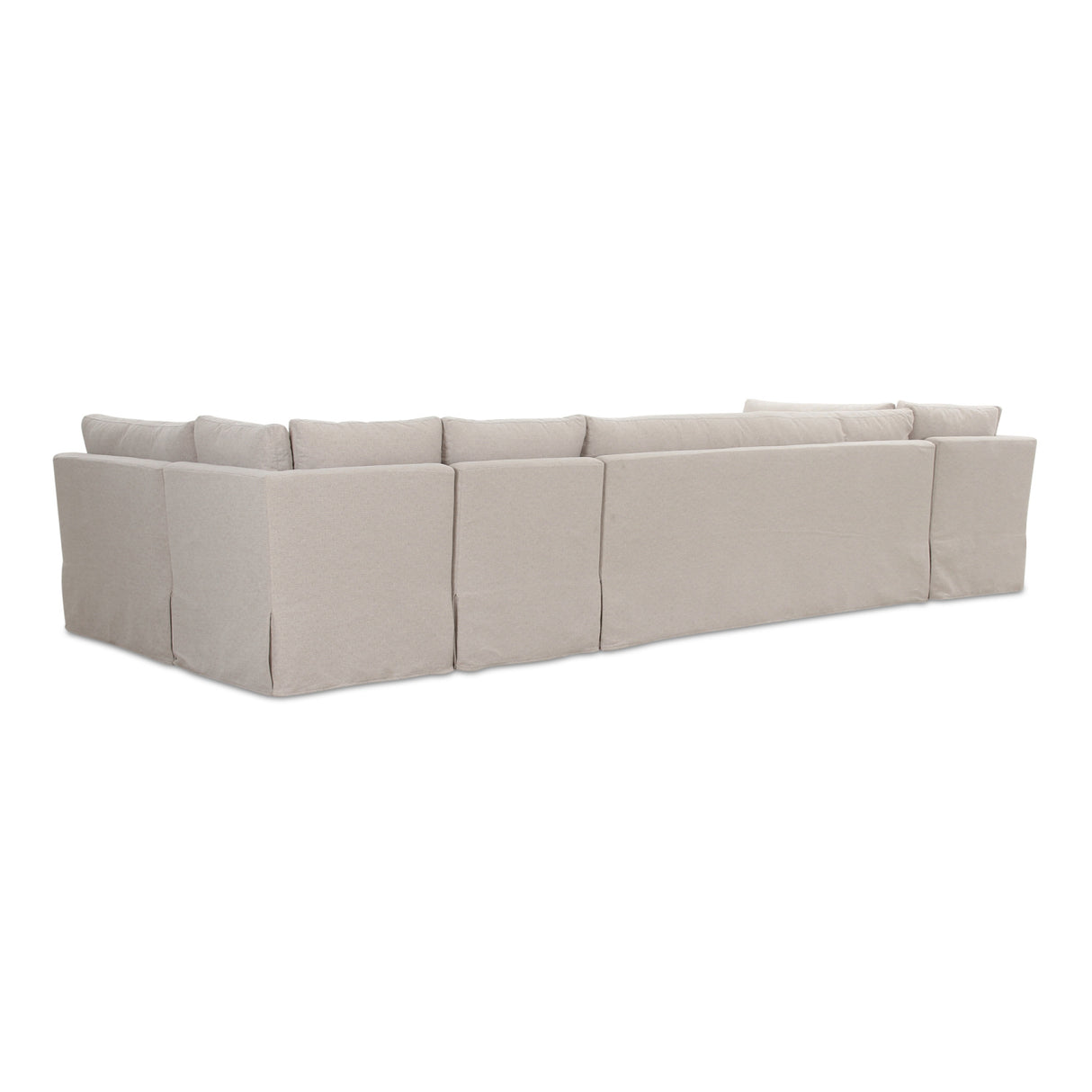 Modern European furniture - Beige U-Shaped Dining Banquette Slipcover M - www.oroa.com