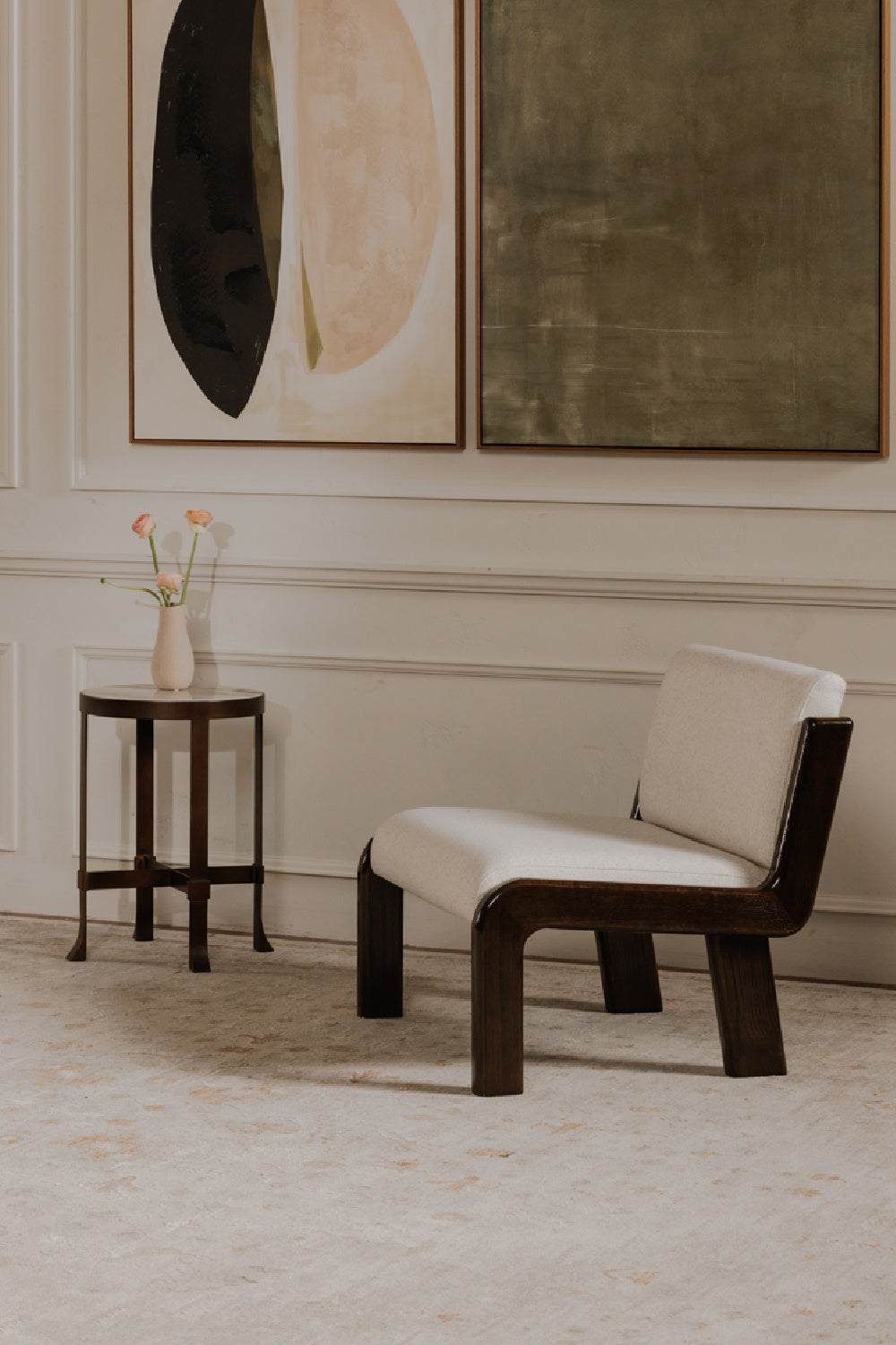 Ash-Framed Accent Chair | Novi Living Edie | Oroa.com