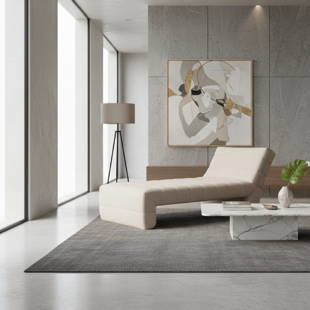 Modern European furniture - Channel Detailed Chaise - www.oroa.com | Oroa.com