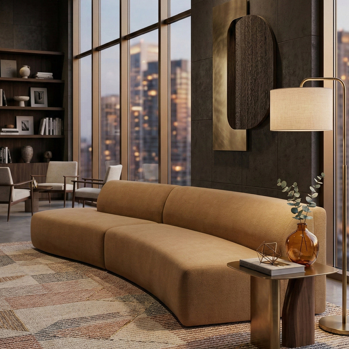 Modern European furniture - 2-Piece Wave Modular Sofa - www.oroa.com