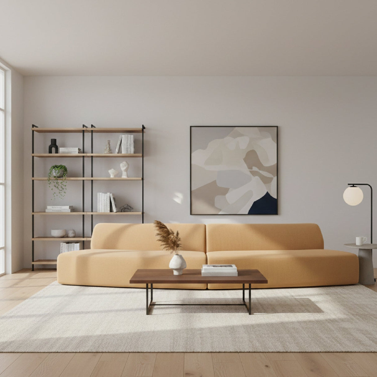 Modern European furniture - Convex 2-Piece Modular Sofa - www.oroa.com