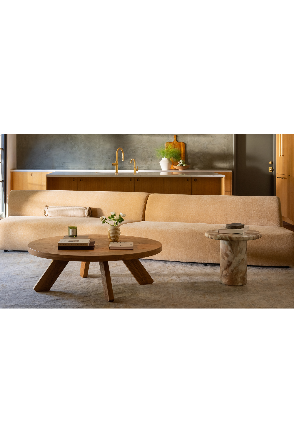 Modern European furniture - Concave 3-Piece Modular Sofa - www.oroa.com