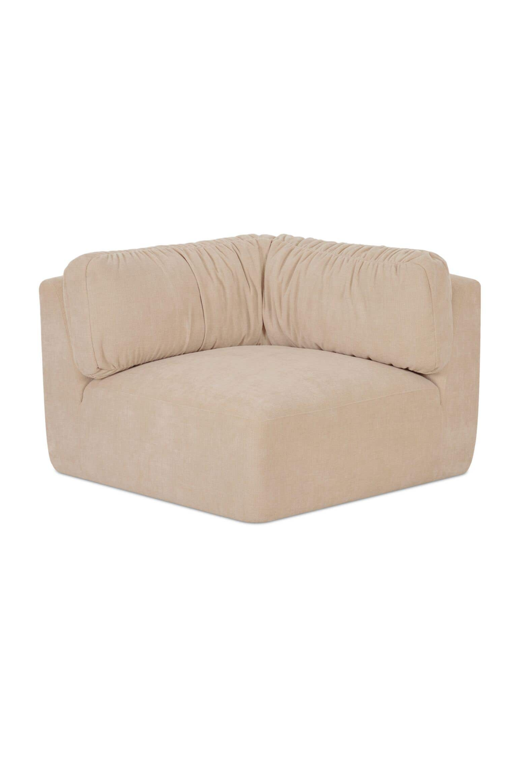 Modern European furniture - Chenille Corner Sofa - www.oroa.com