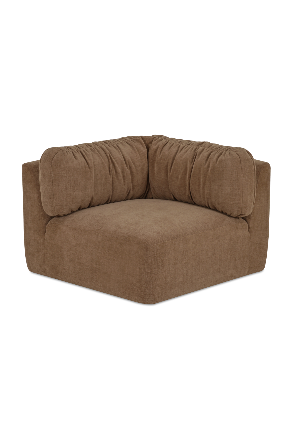 Modern European furniture - Chenille Corner Sofa - www.oroa.com