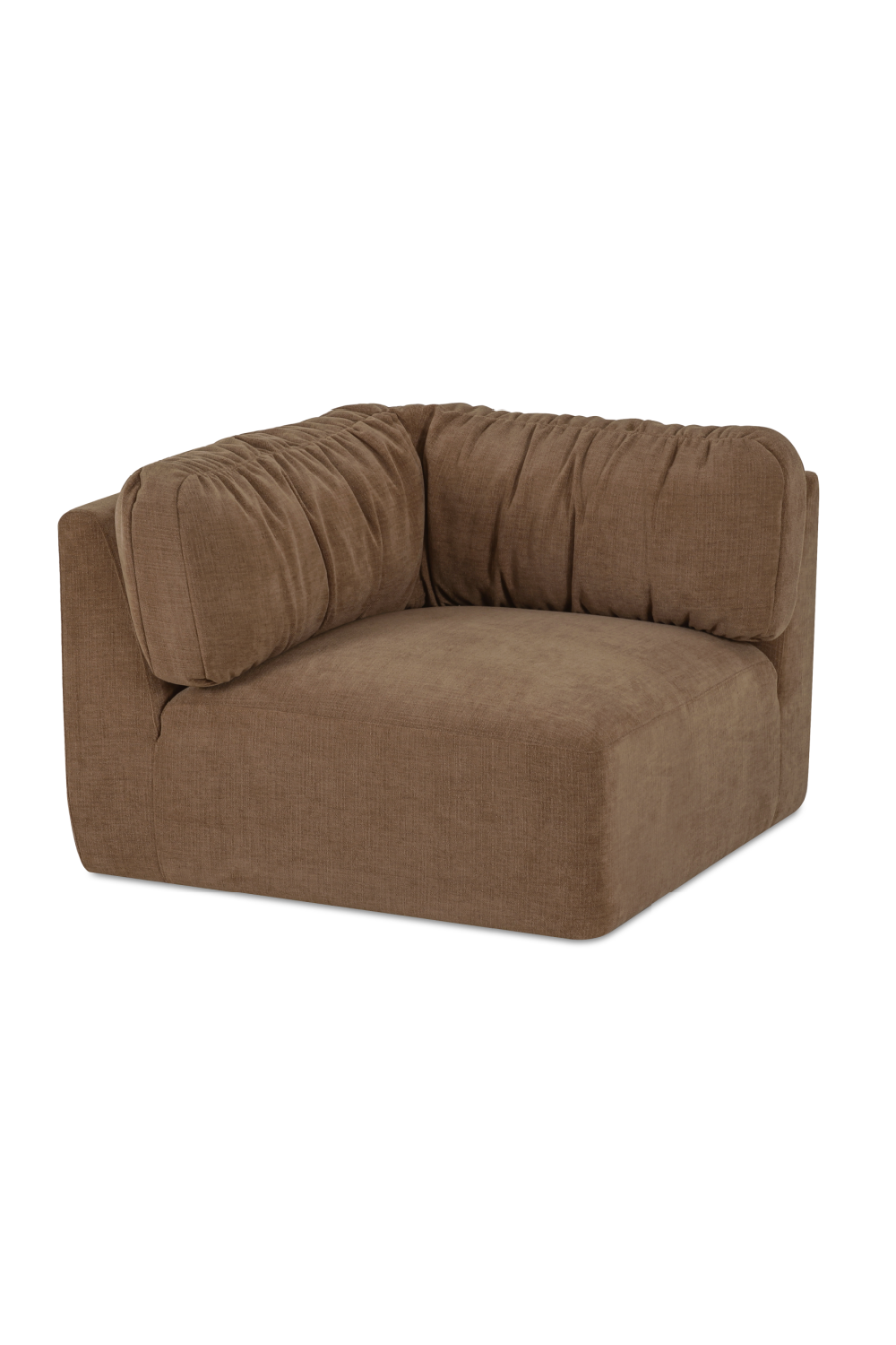 Modern European furniture - Chenille Corner Sofa - www.oroa.com