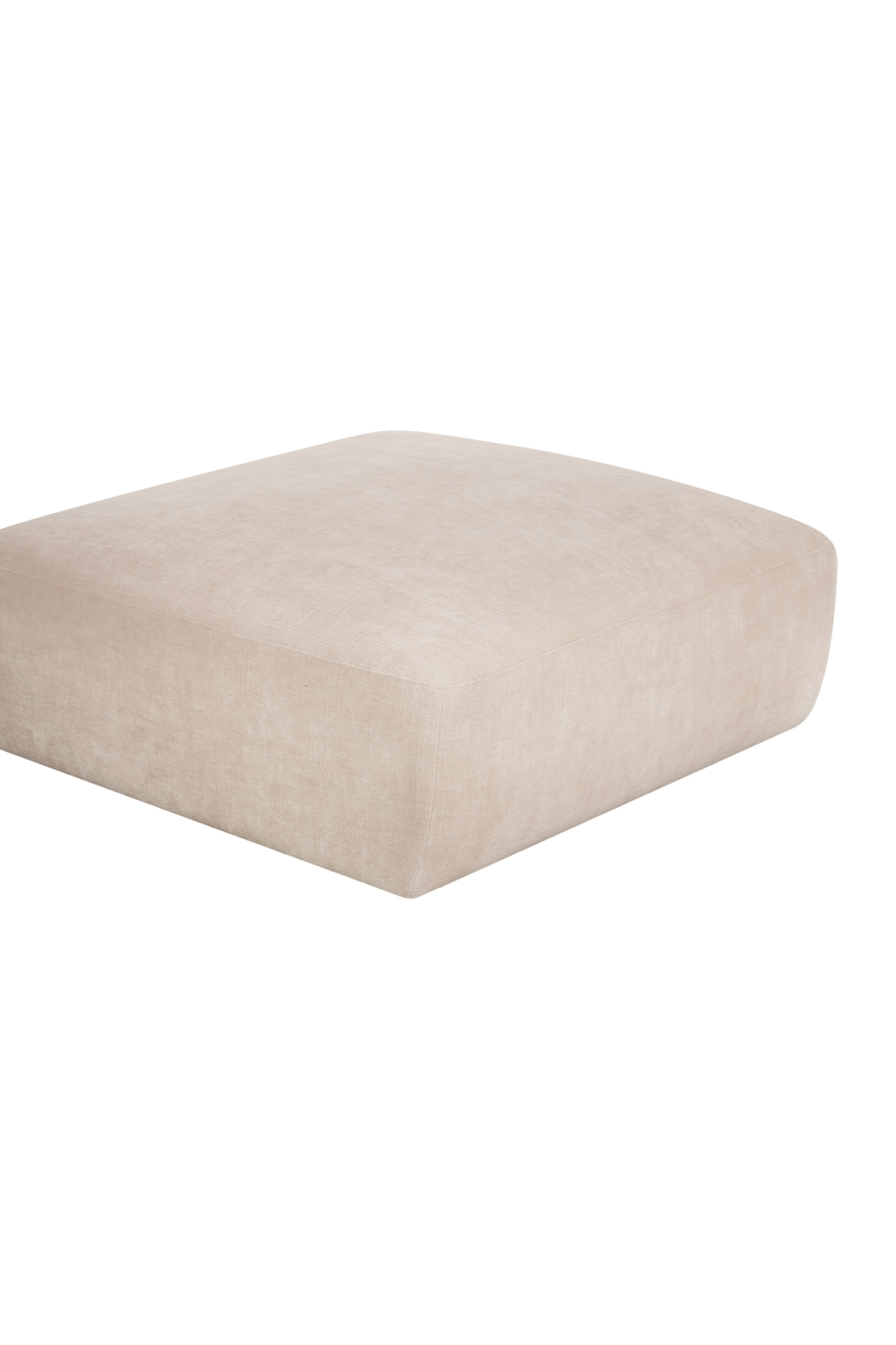 Modern European furniture - Chenille Square Ottoman - www.oroa.com