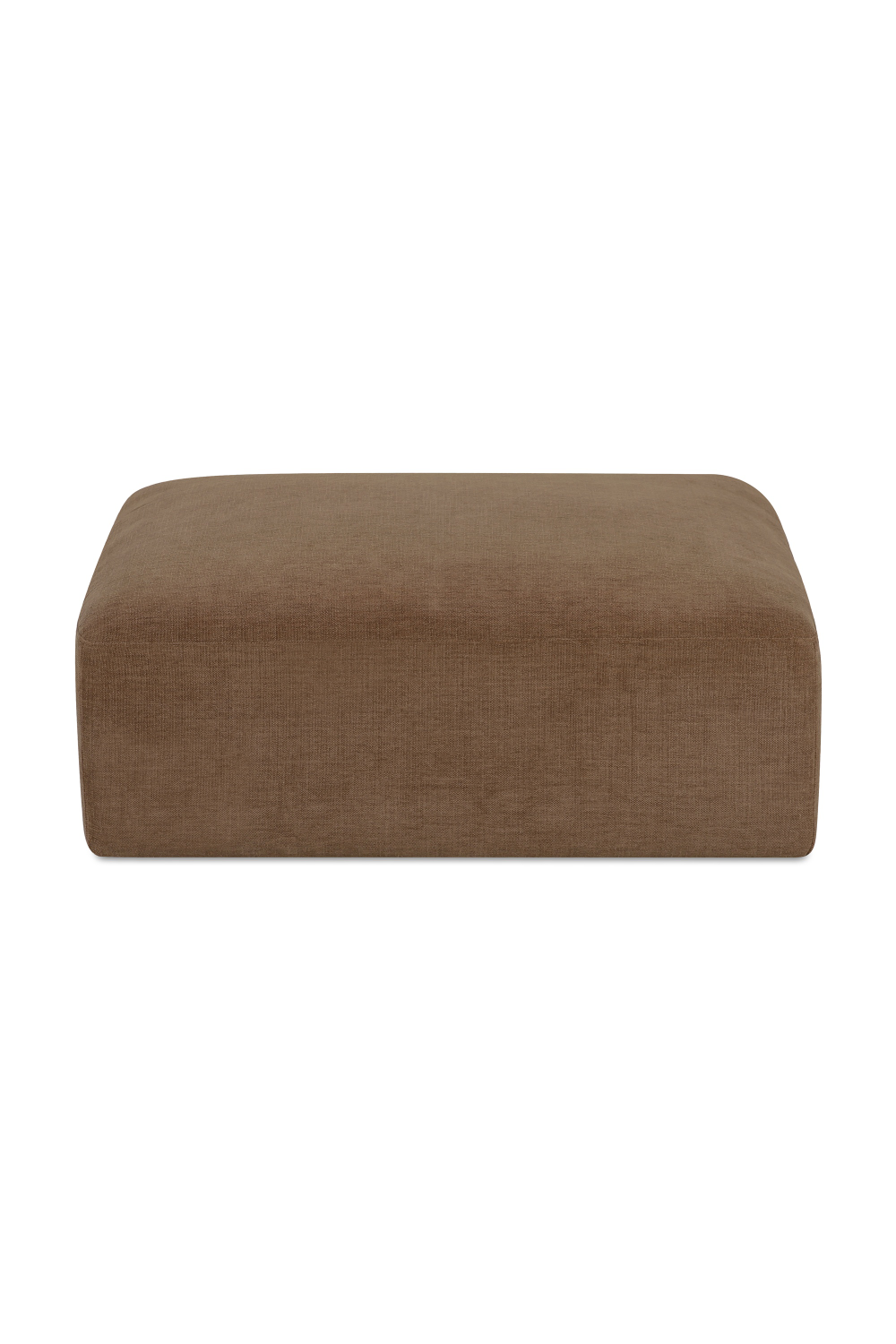 Modern European furniture - Chenille Square Ottoman - www.oroa.com
