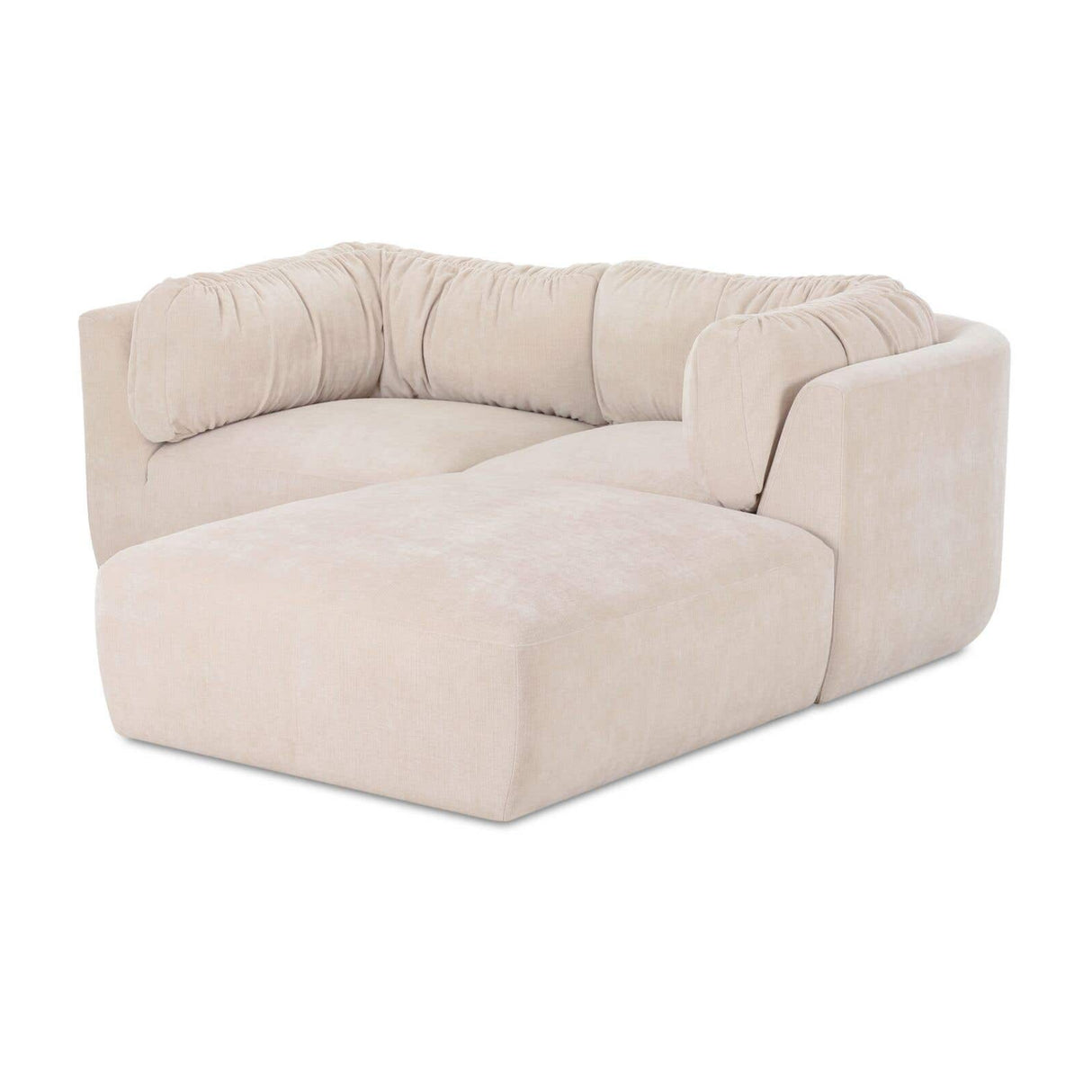 Modern European furniture - Chenille Sectional Corner Sofa - www.oroa.com