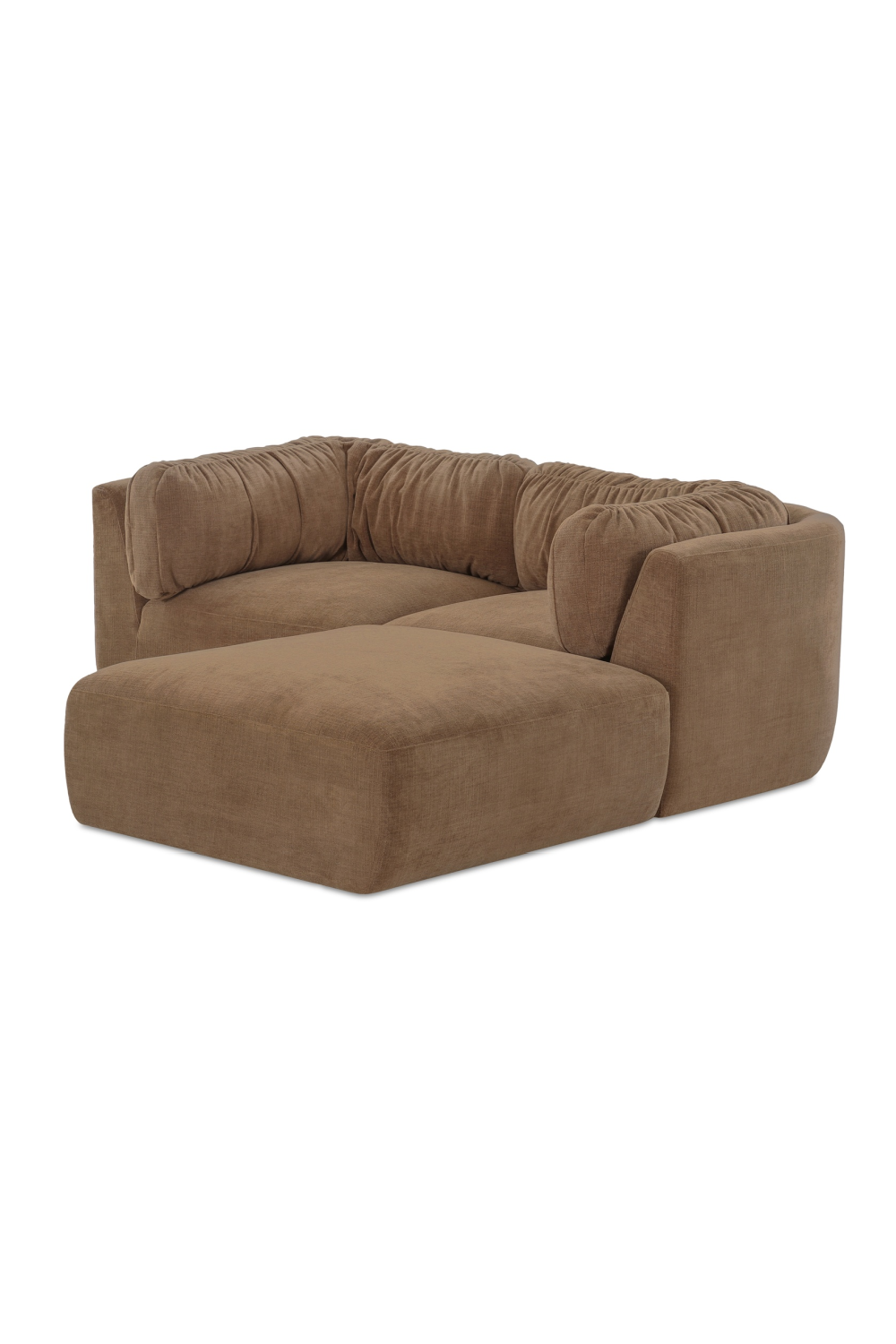 Modern European furniture - Chenille Sectional Corner Sofa - www.oroa.com