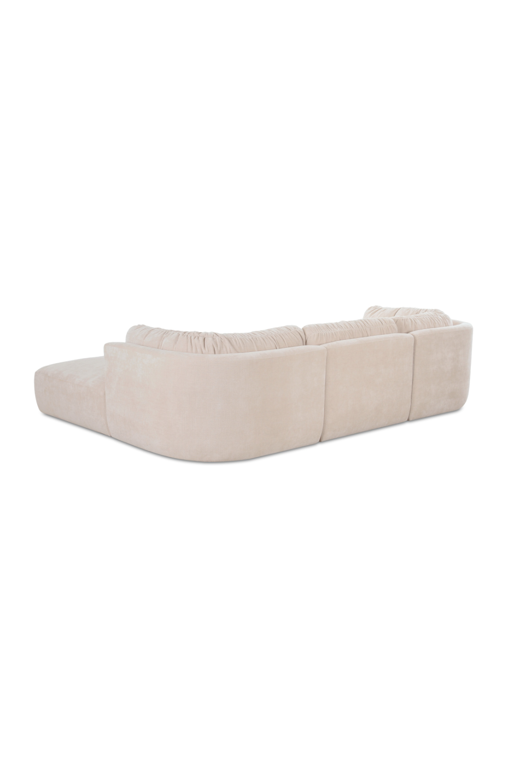 Modern European furniture - Chenille Lounge Modular Sofa - www.oroa.com