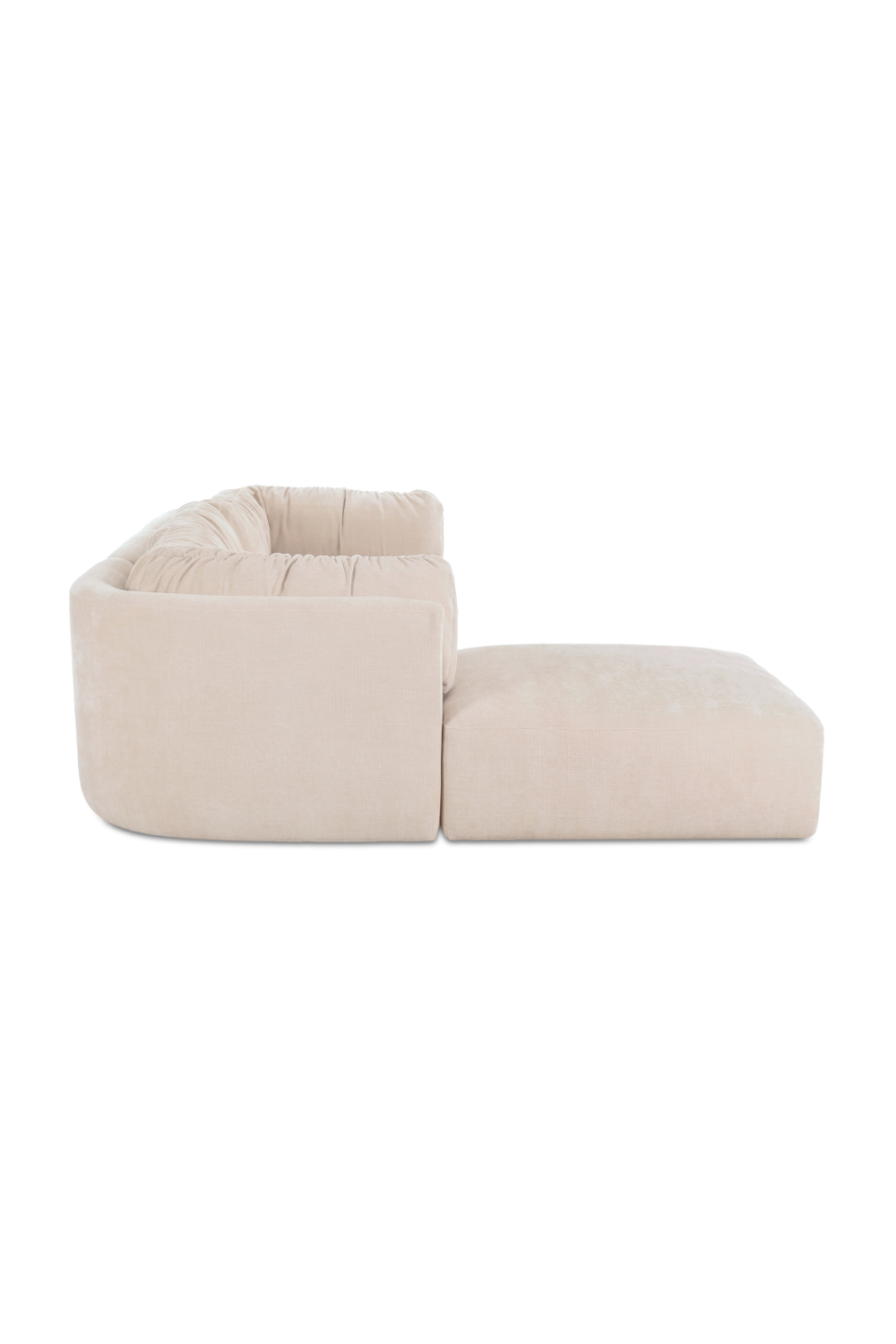 Modern European furniture - Chenille Lounge Modular Sofa - www.oroa.com