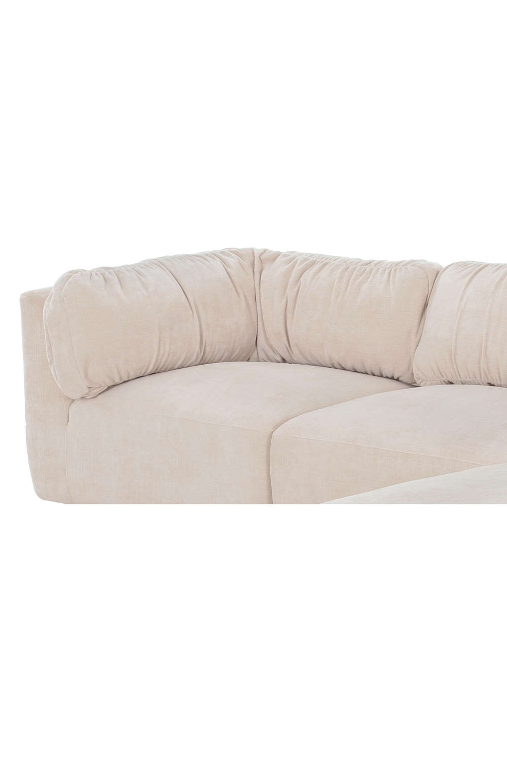 Modern European furniture - Chenille Lounge Modular Sofa - www.oroa.com