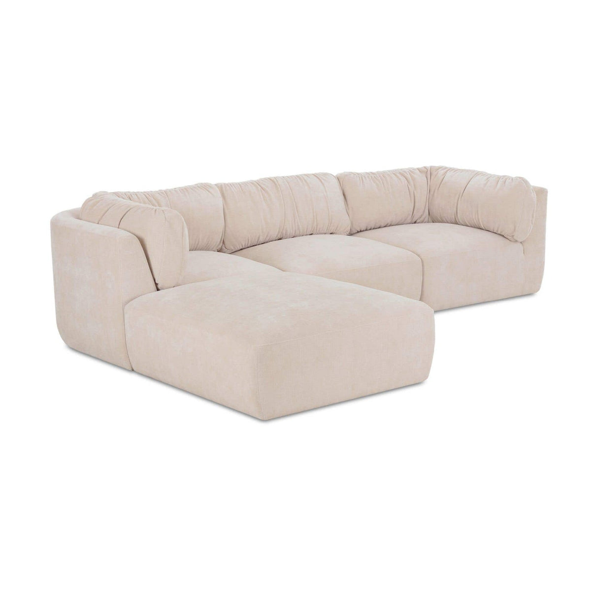 Modern European furniture - Chenille Lounge Modular Sofa - www.oroa.com