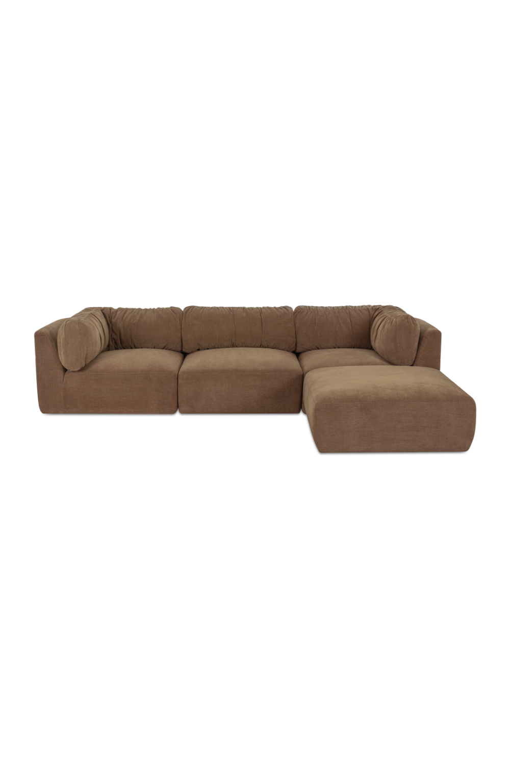 Modern European furniture - Chenille Lounge Modular Sofa - www.oroa.com