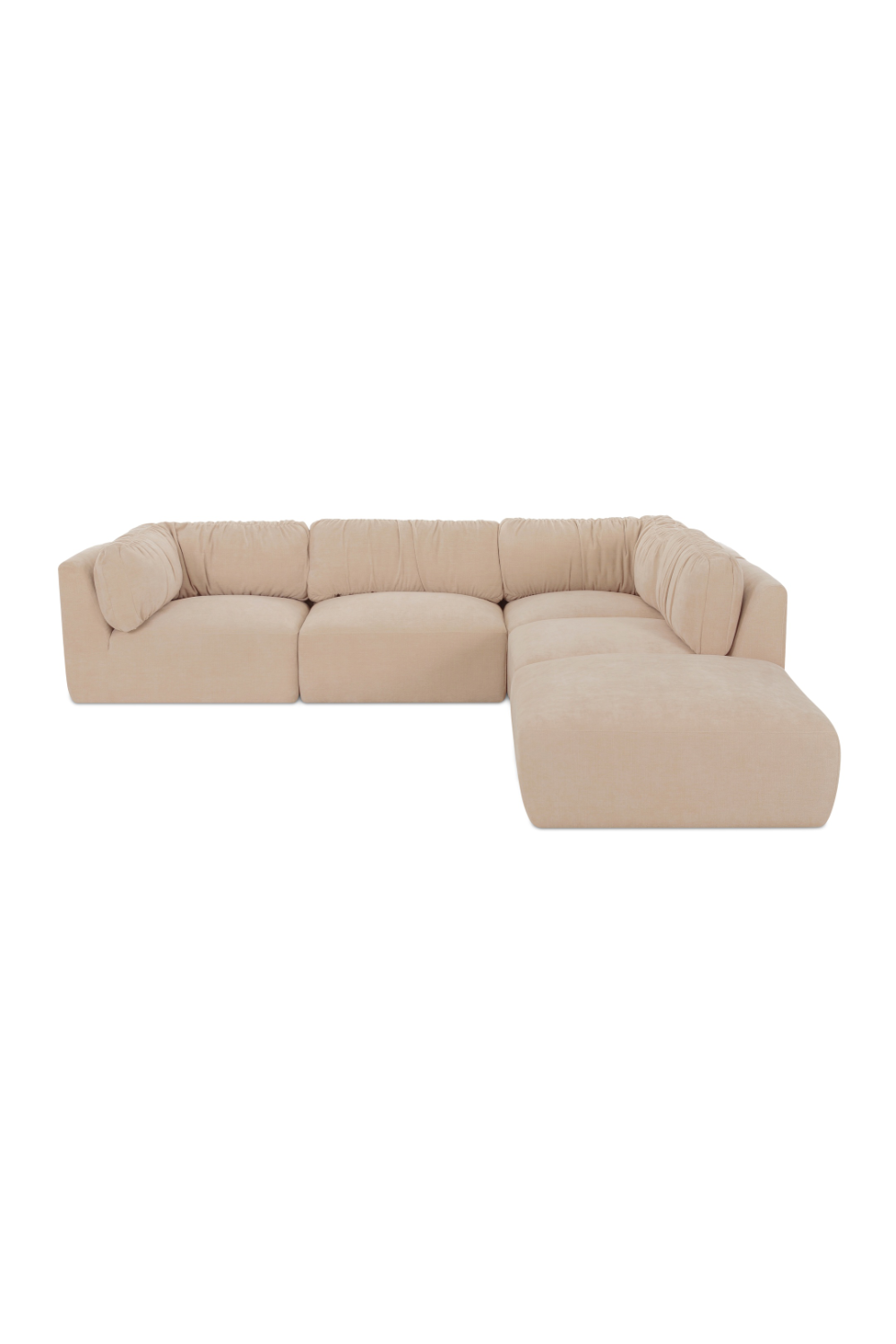 Modern European furniture - Chenille Modular Sofa - www.oroa.com