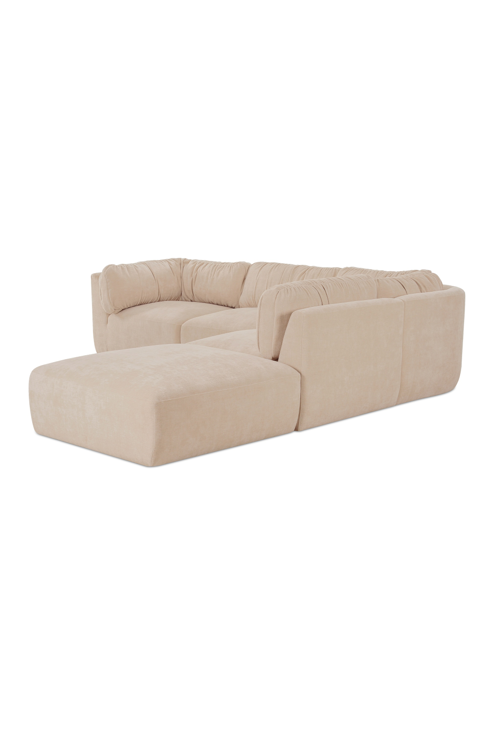 Modern European furniture - Chenille Modular Sofa - www.oroa.com