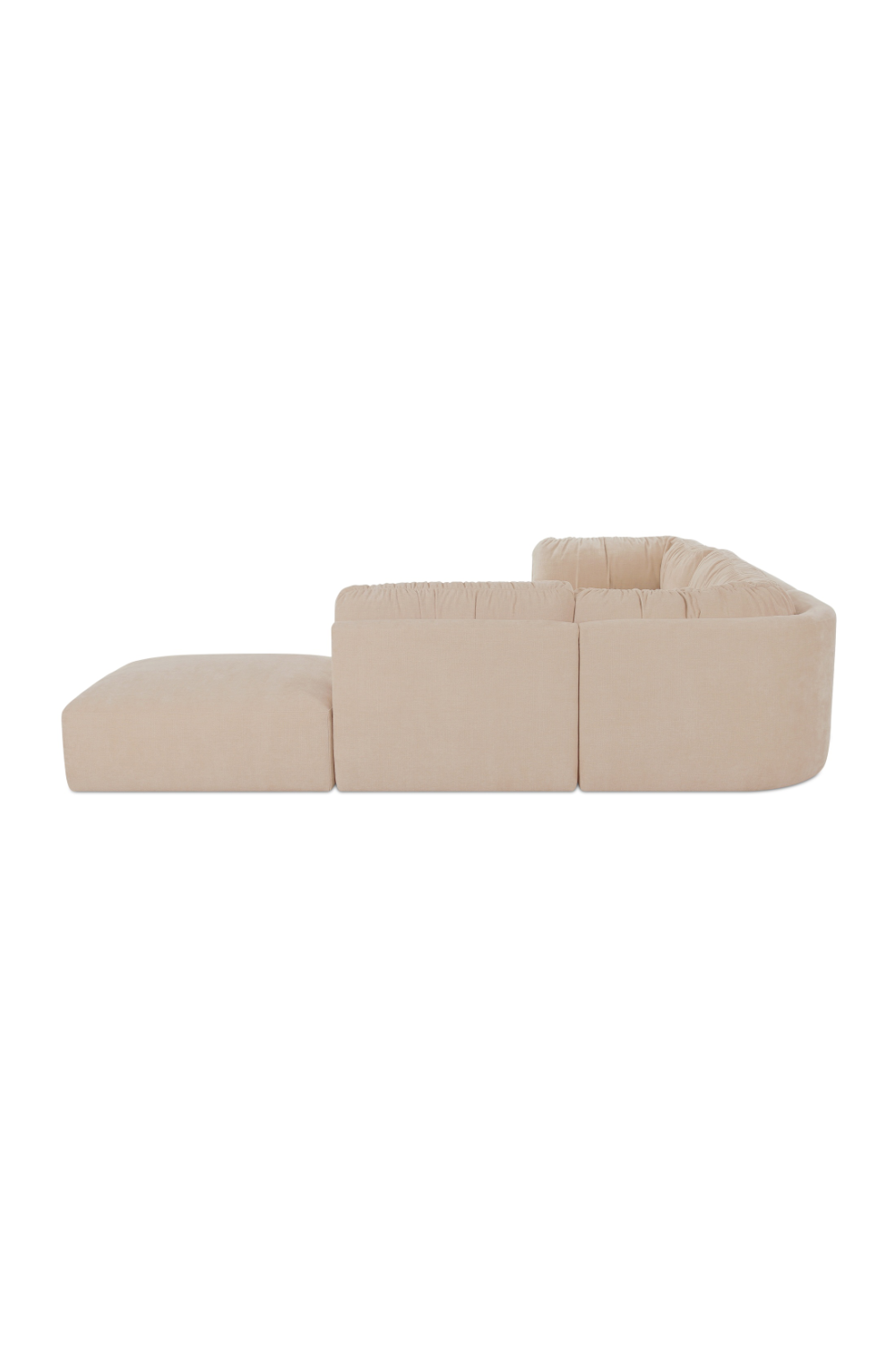 Modern European furniture - Chenille Modular Sofa - www.oroa.com