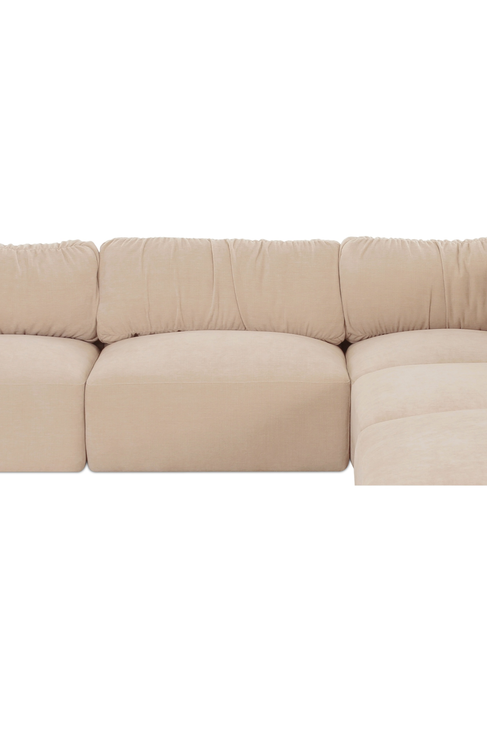 Modern European furniture - Chenille Modular Sofa - www.oroa.com