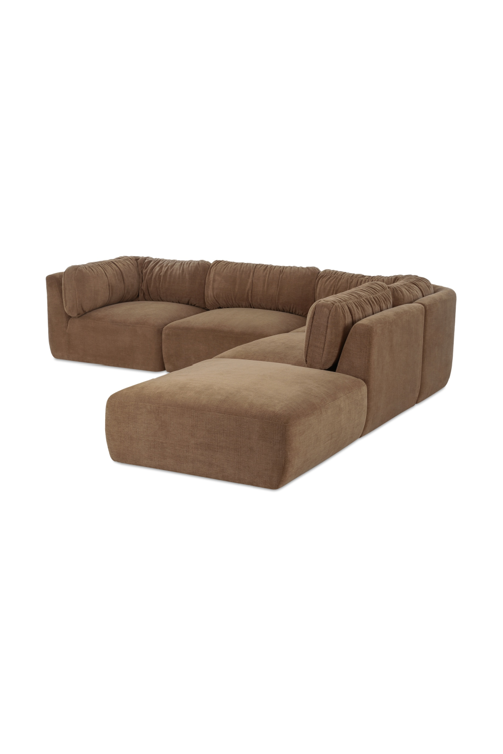 Modern European furniture - Chenille Modular Sofa - www.oroa.com
