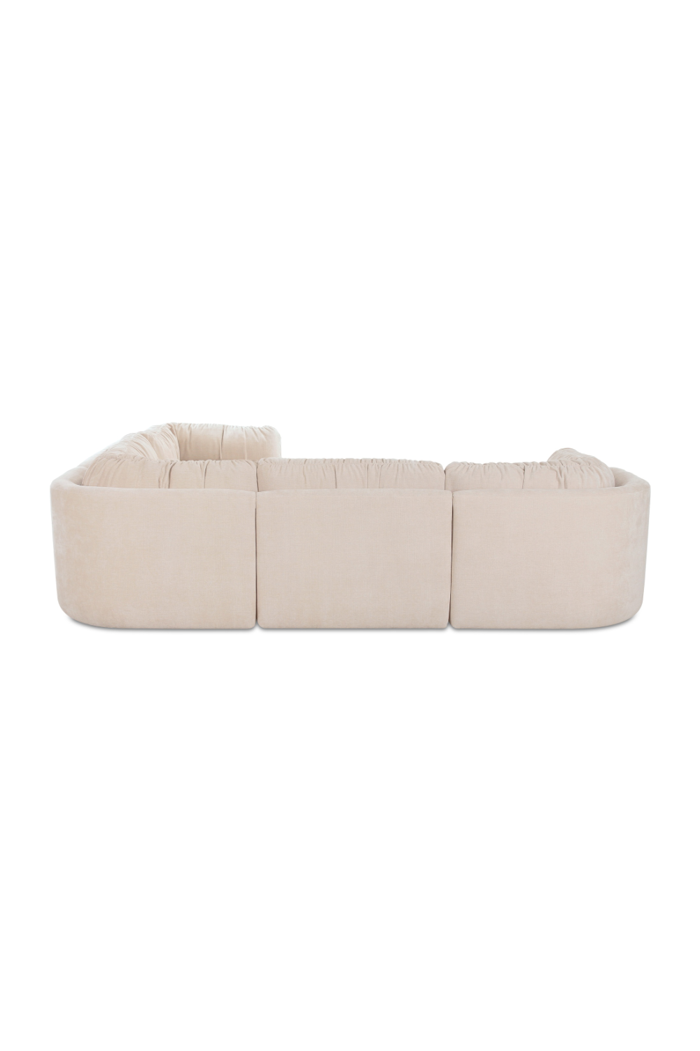 Modern European furniture - Chenille L-Shaped Modular Sofa - www.oroa.com