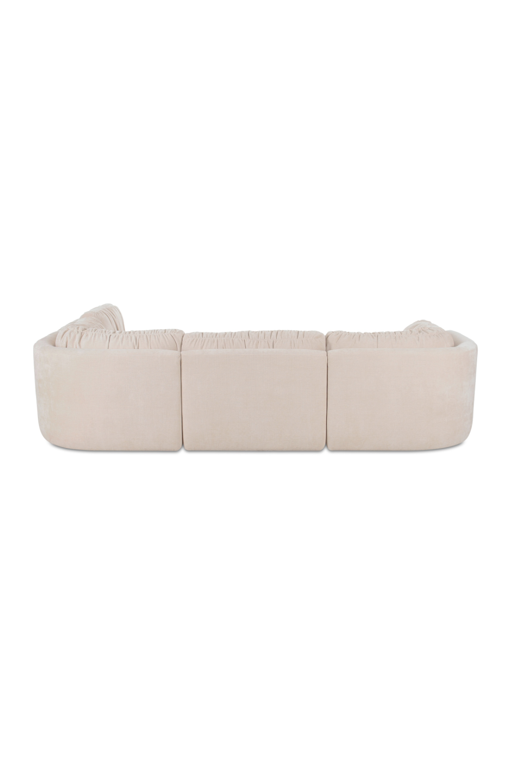 Modern European furniture - Chenille L-Shaped Modular Sofa - www.oroa.com