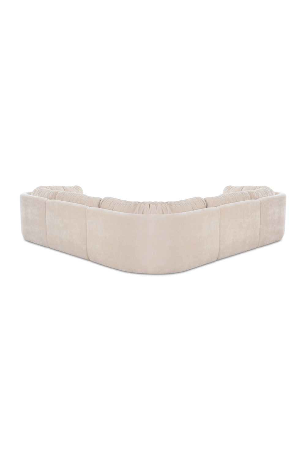 Modern European furniture - Chenille L-Shaped Modular Sofa - www.oroa.com