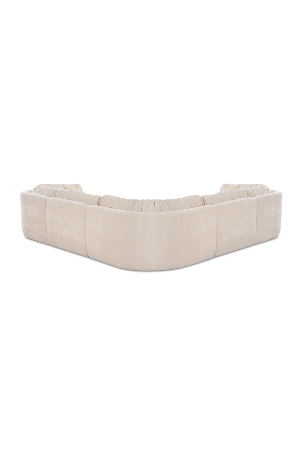 Modern European furniture - Chenille L-Shaped Modular Sofa - www.oroa.com