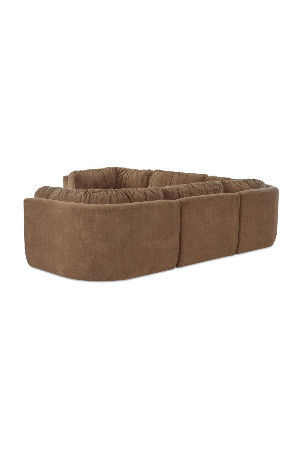 Modern European furniture - Chenille L-Shaped Modular Sofa - www.oroa.com