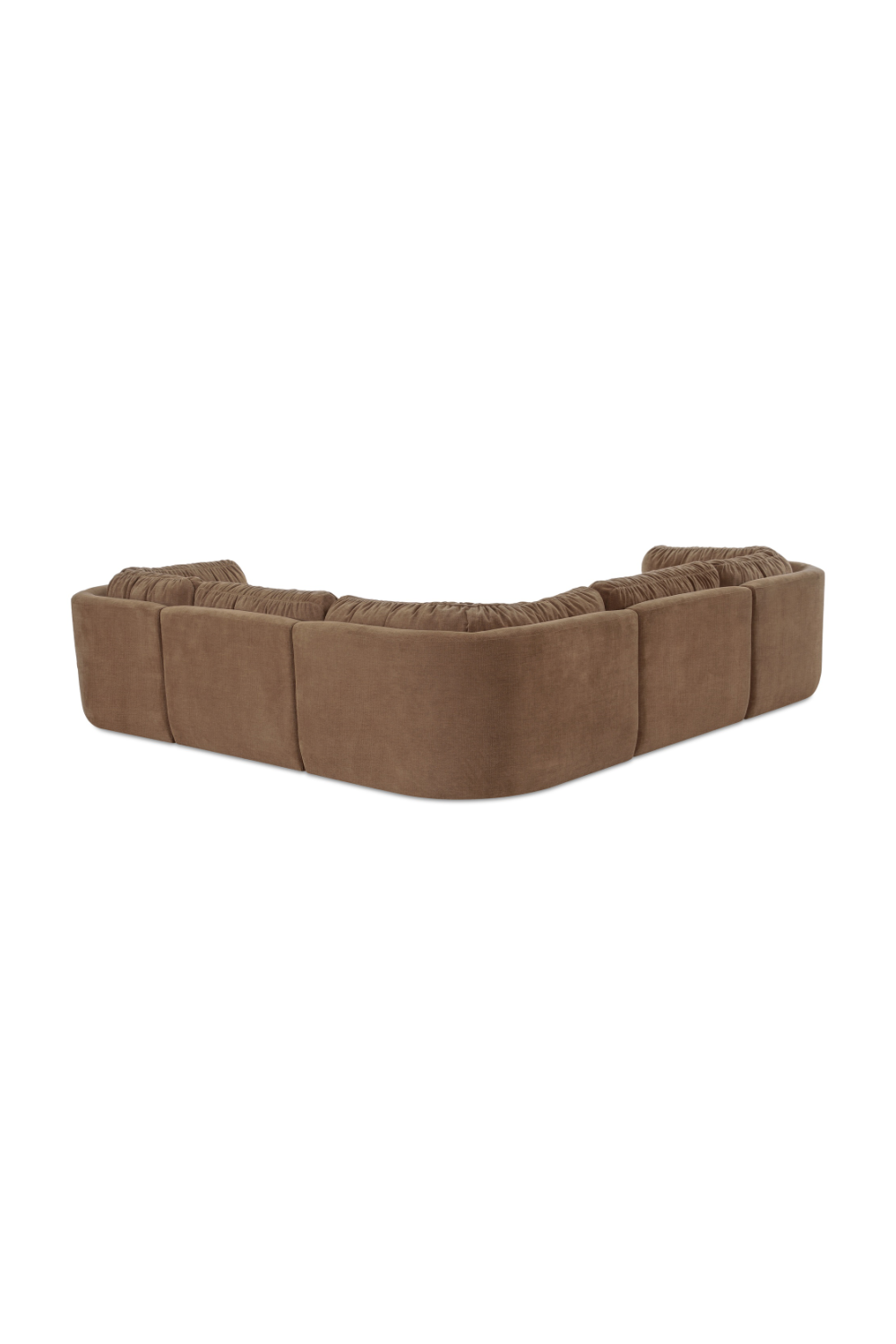 Modern European furniture - Chenille L-Shaped Modular Sofa - www.oroa.com
