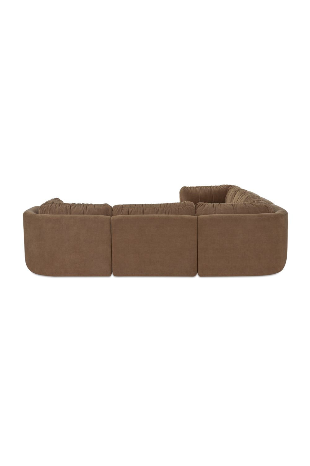 Modern European furniture - Chenille L-Shaped Modular Sofa - www.oroa.com