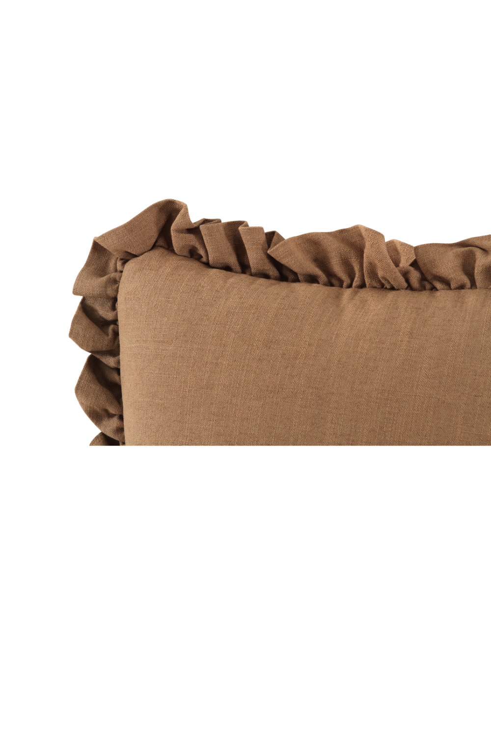 Modern European furniture - Ruffled-Edge Linen Cushion - www.oroa.com