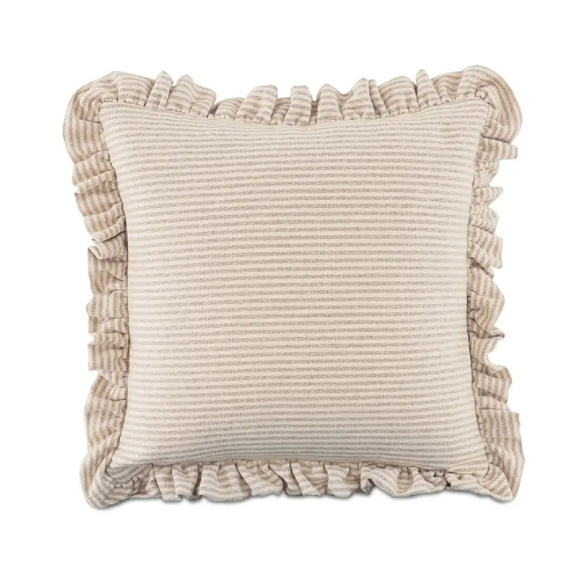 Linen Blend Ruffled Cushion | Novi Living Betty