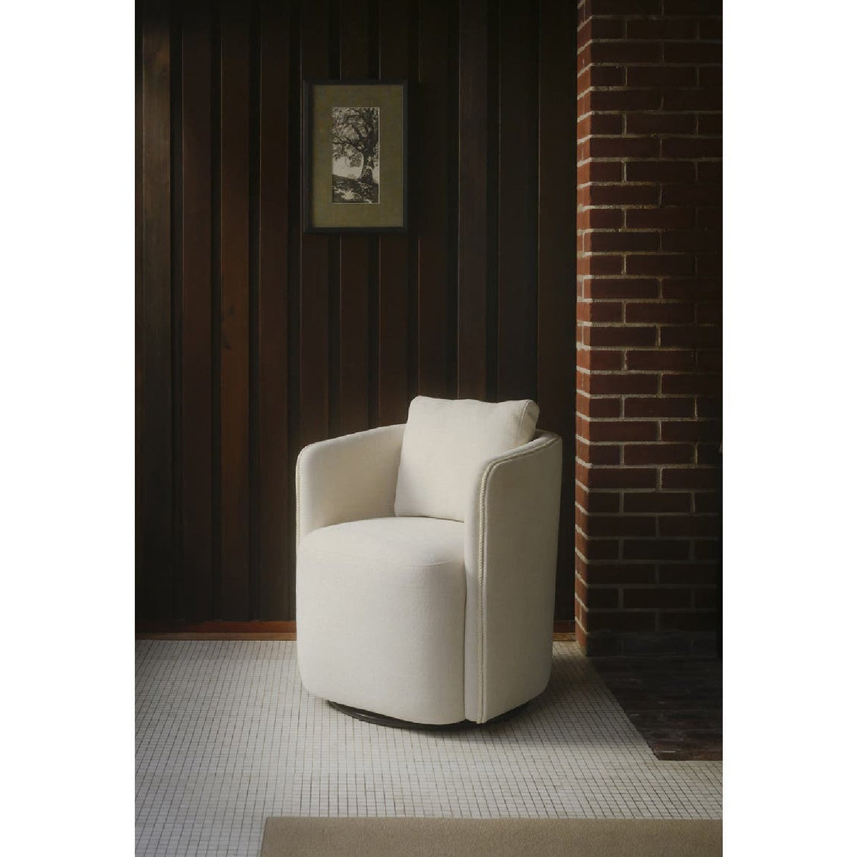 Modern or European furniture - Swivel Upholstered Dining Chair - www.oroa.com