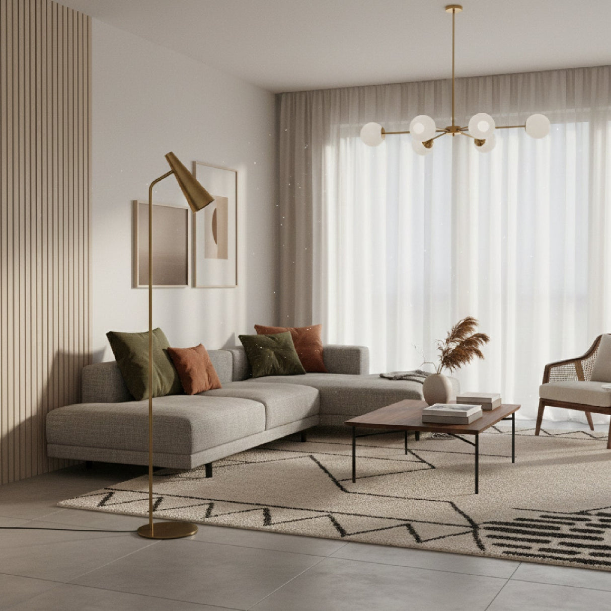 Modern European furniture - Conical Iron Floor Lamp - www.oroa.com