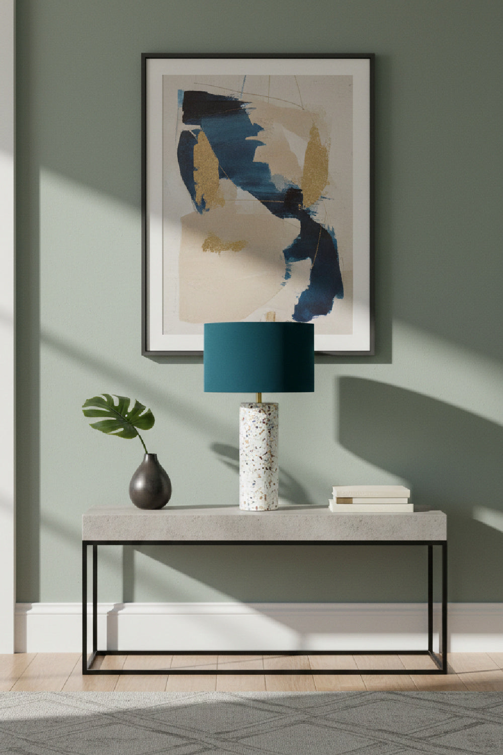 Modern European furniture - Hand-loomed Cotton Shade Table Lamp - www.oroa.com