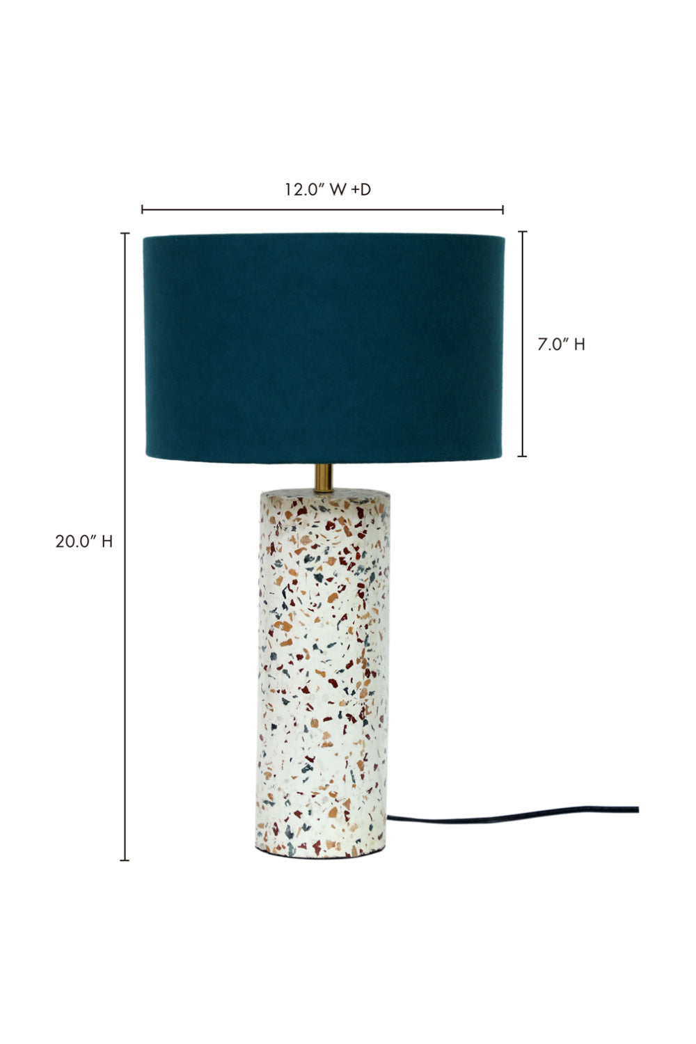 Modern European furniture - Hand-loomed Cotton Shade Table Lamp - www.oroa.com