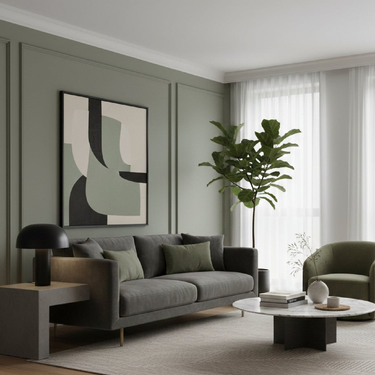Modern European furniture - Black Dome Table Lamp - www.oroa.com
