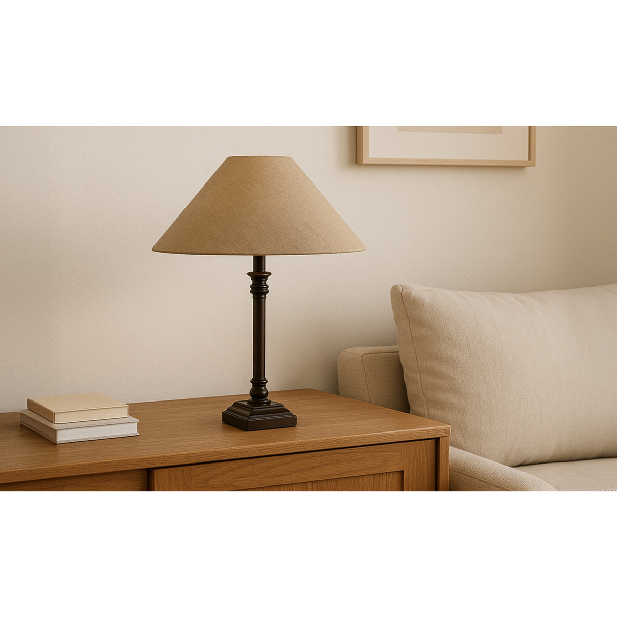 Modern European furniture - Linen Shade Table Lamp - www.oroa.com