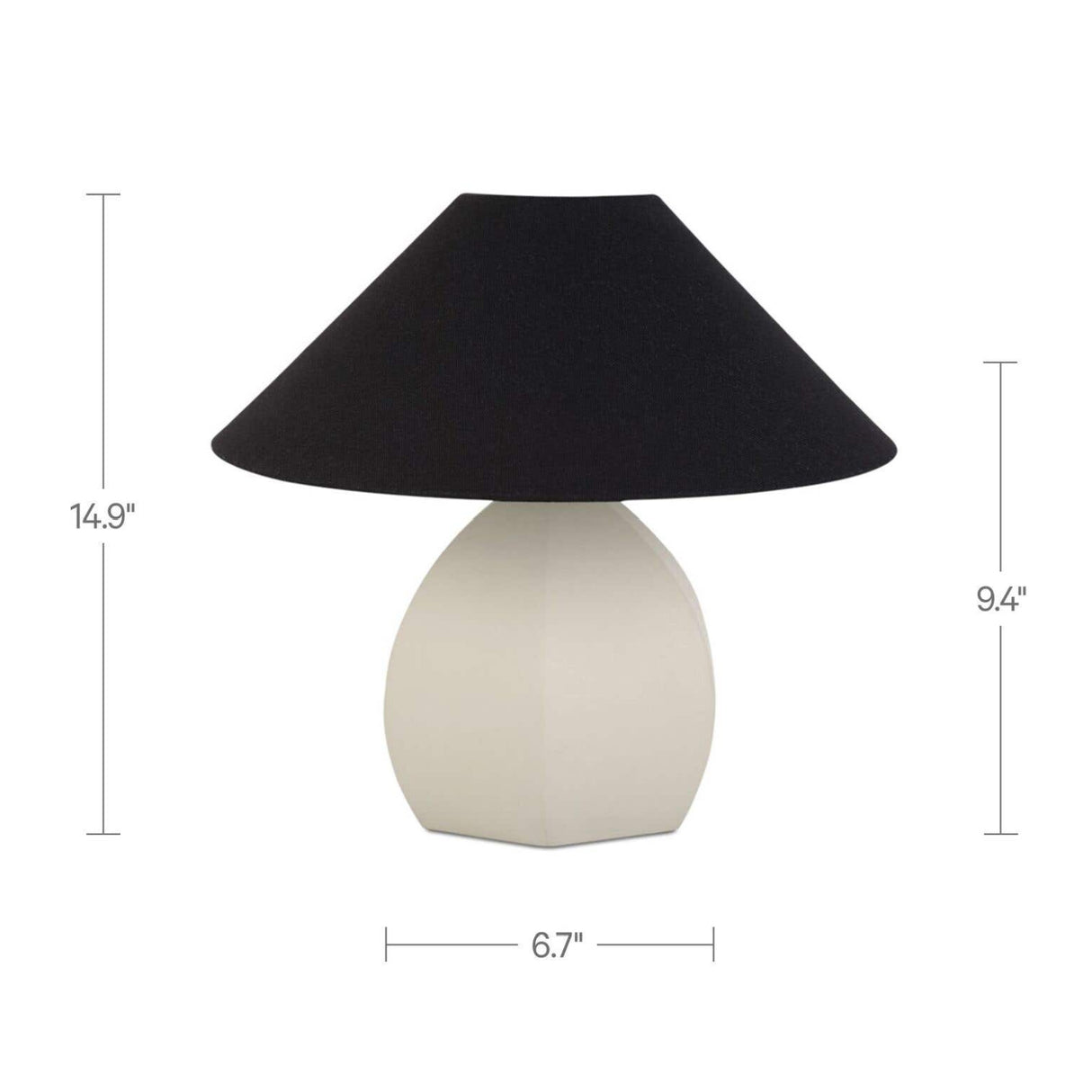 Modern European furniture - White Round Base Table Lamp - www.oroa.com