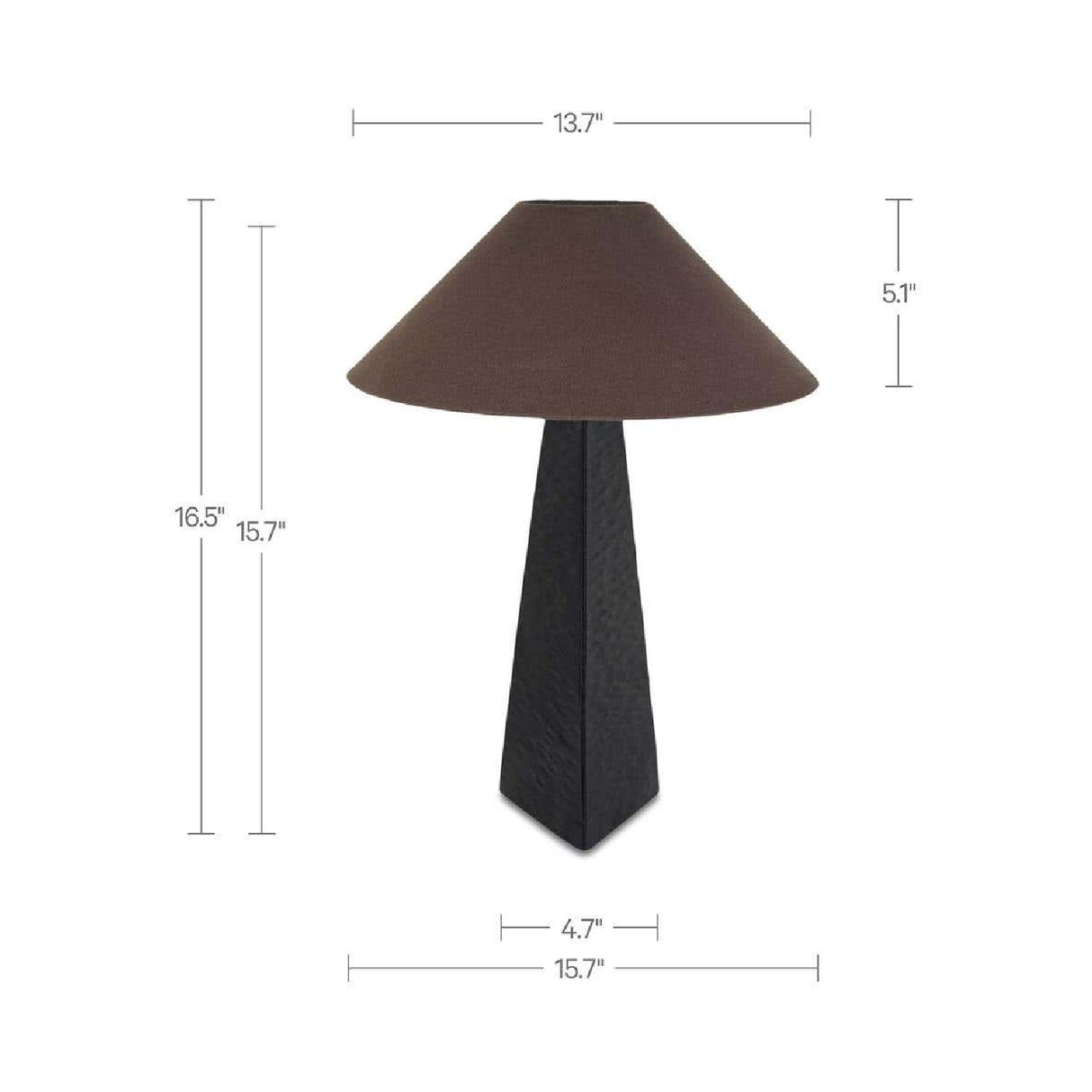 Modern European furniture - Aged Black Table Lamp - www.oroa.com