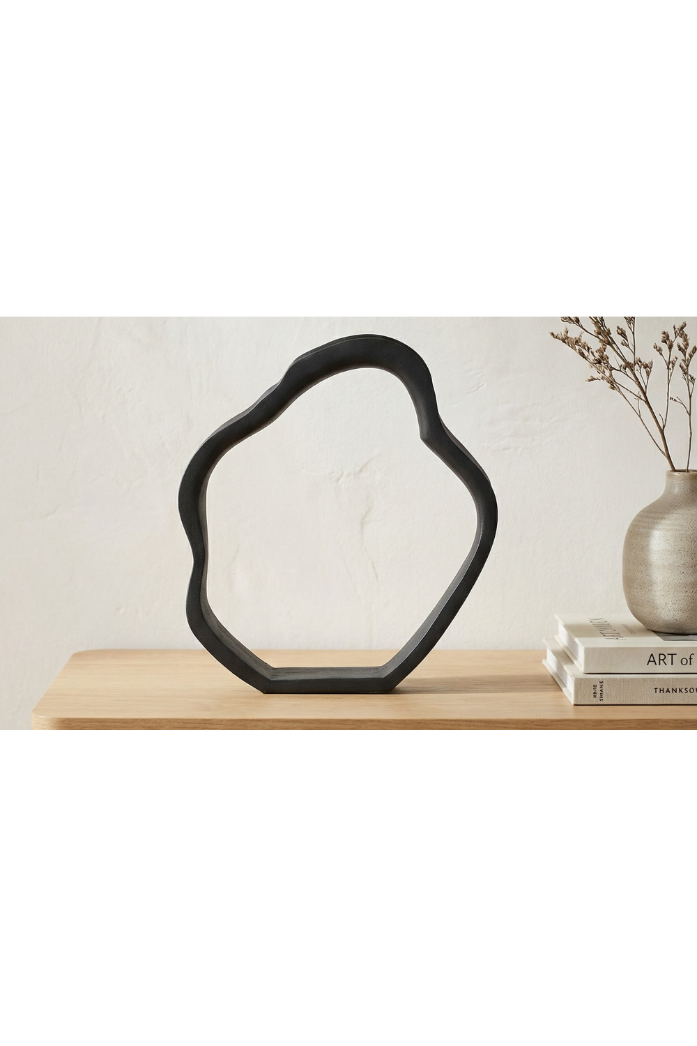 Modern European furniture - Black Abstract Tabletop Sculpture - www.oroa.com